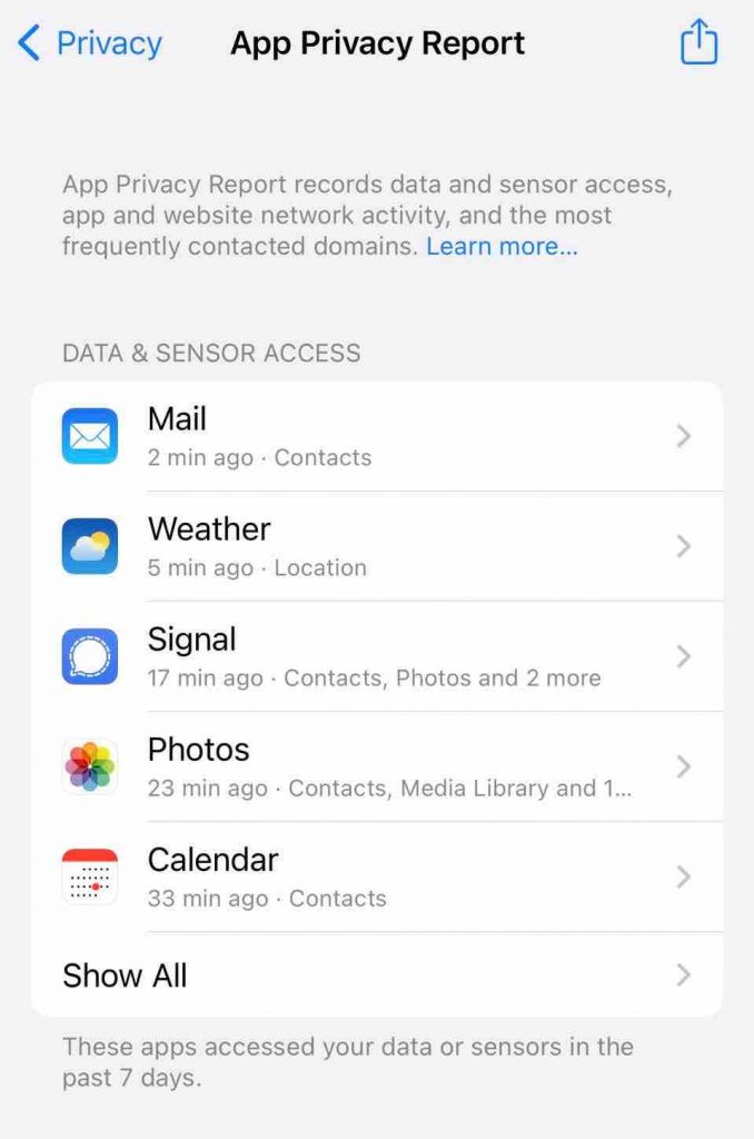 How To Enable App Privacy Report On IPhone To Check Apps Tracking You