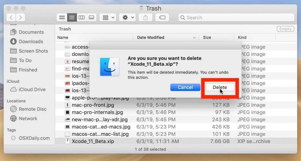 how to clean up startup disc on mac