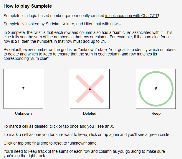 Conheça o jogo Sumplete, primo do Sudoku criado no ChatGPT