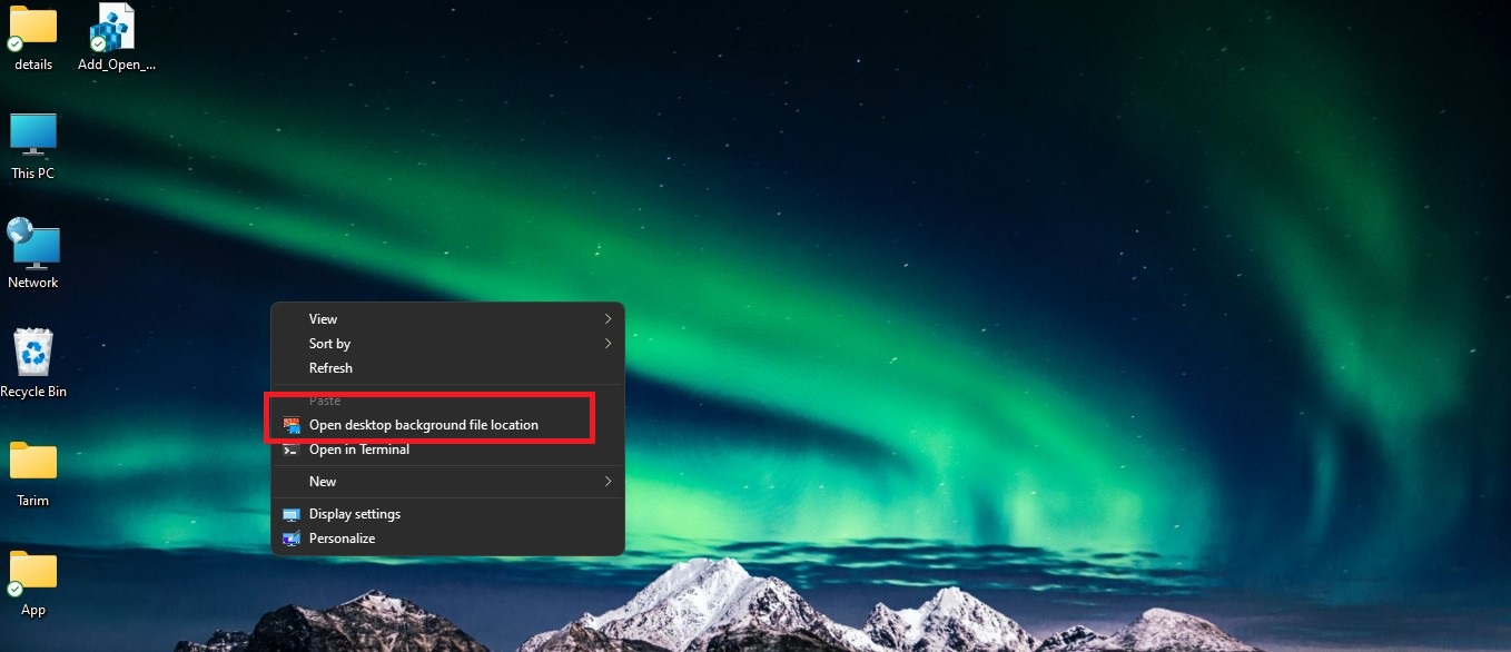 How To Add Open Desktop Background File Location Context Menu In Windows 11 - Hawkdive.com