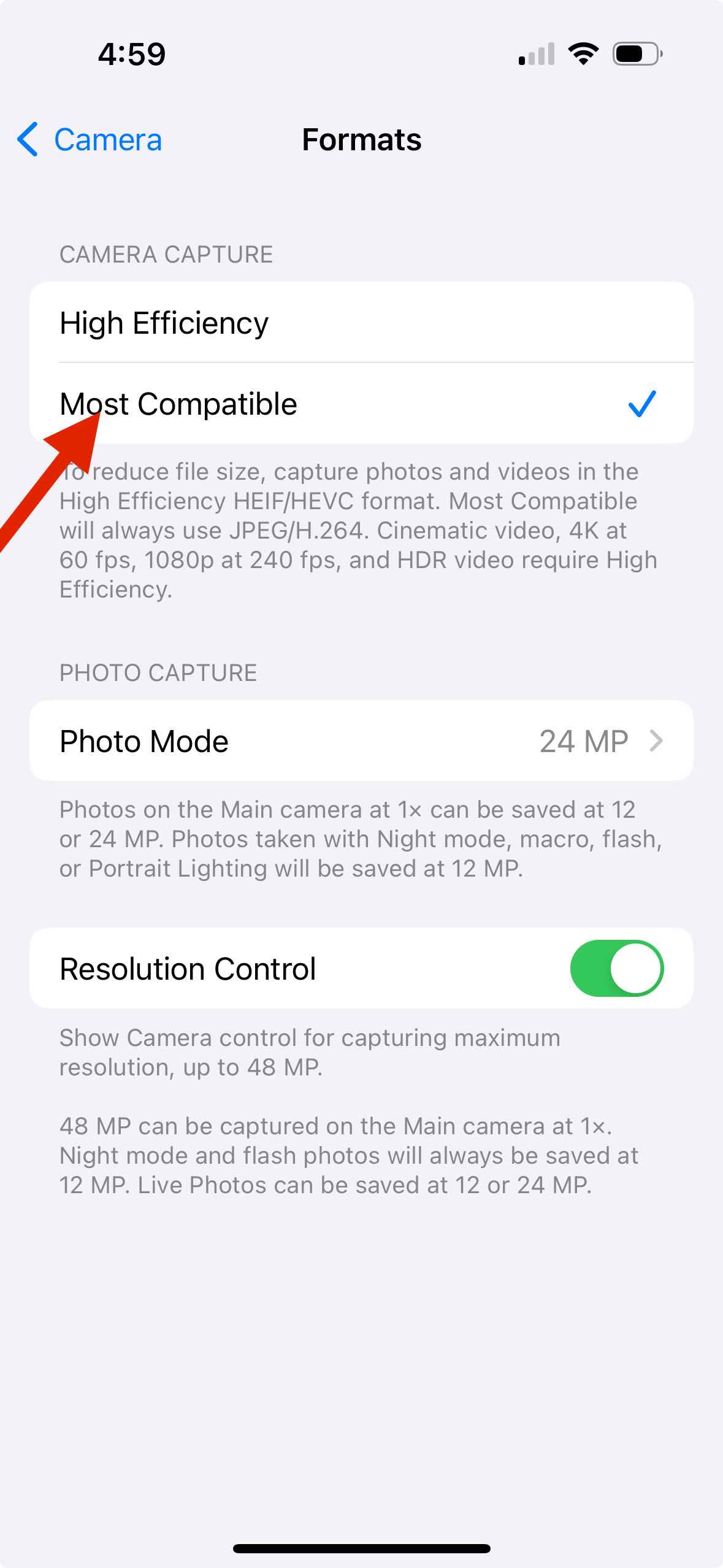 How To Enable 48 MP Camera On iPhone 15 - Hawkdive.com