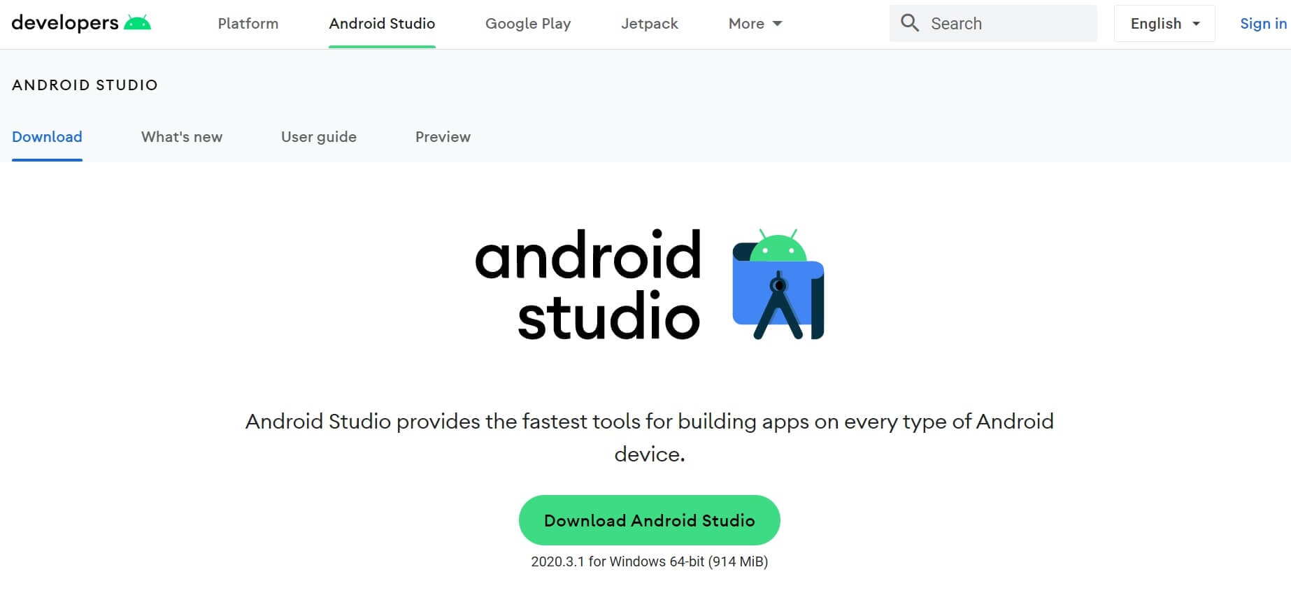android studio run emulator download from play store