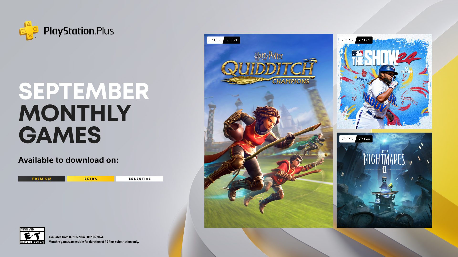 September's PlayStation Plus Games Quidditch, MLB Show 24, Little